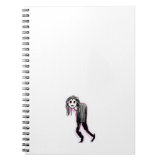 Goth Spiral Foto Notebook Notizblock (Vorderseite)