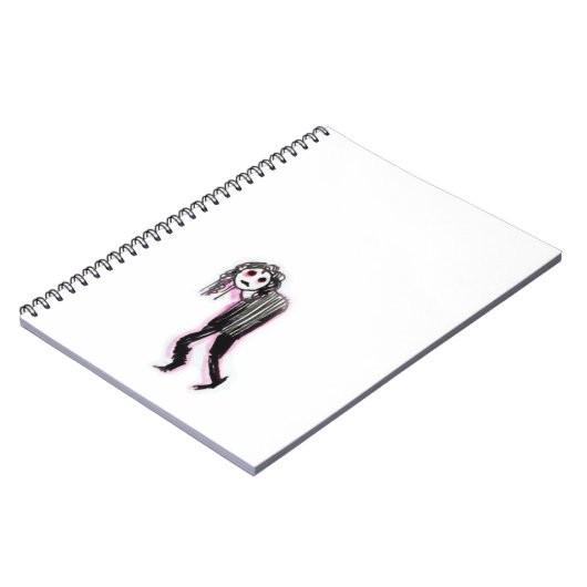 Goth Spiral Foto Notebook Notizblock (Linke Seite)
