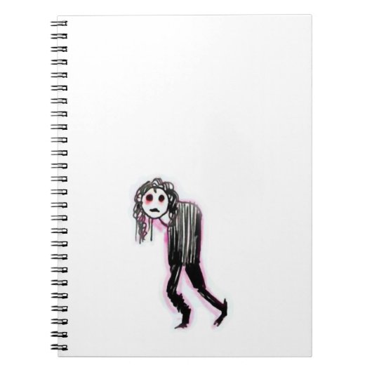 Goth Spiral Foto Notebook Notizblock (Vorderseite)