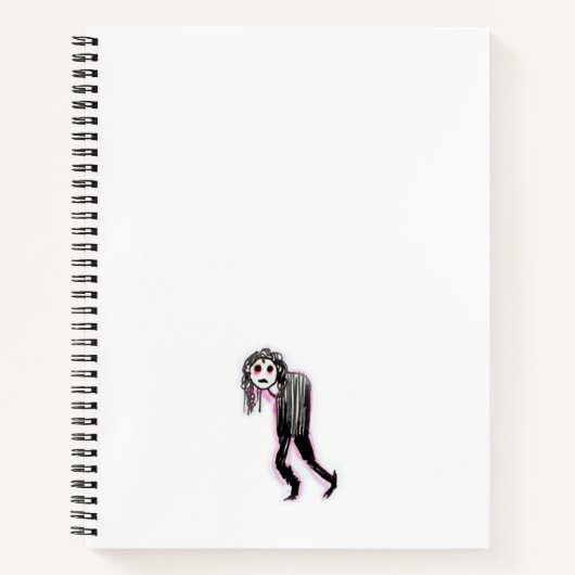 Goth Spiral Notebook Notizblock (Vorderseite)