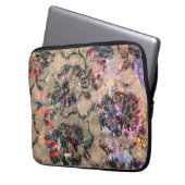 Goth Spitze-Rosen Laptopschutzhülle (Vorderseite Links)