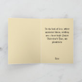 Goth Spooky Valentine Grim Sensenmann mit Herz Karte (Innenseite)