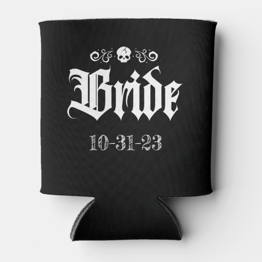 Goth Spooky Witchy Halloween Bride Dosenkühler (Vorderseite)