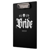 Goth Spooky Witchy Halloween Bride Klemmbrett (Links)