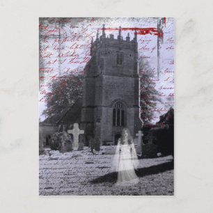 Goth Spuk Friedhofs-Postkarte Postkarte