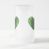 Goth St. Patrick's Day Green Heart Tasse (Mittel)