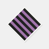 Goth Stripes Halloween Geburtstagspapier Napkins Serviette (Ecke)