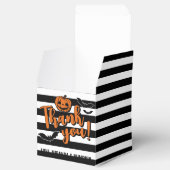 Goth Stripes Pumpkin Bats Halloween Vielen Dank Geschenkschachtel (Geöffnet)