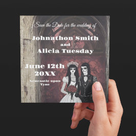 Goth Style Hochzeit Stationery Dark Moody Save The Date