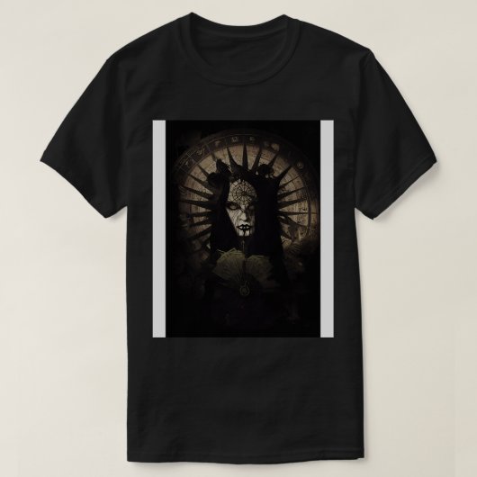 Goth Style Tarot finster Rad of Fortune T-Shirt (Design vorne)