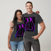 Goth Synthwave Outrun Goth Cowboy Mädchen T-Shirt (Unisex)