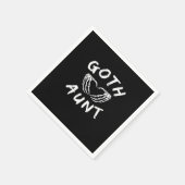 Goth Tante Funny Emo Tante Punk Niedlich Skelettha Serviette (Ecke)