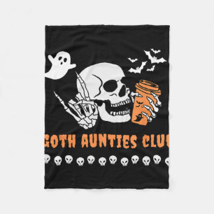 Goth Tanten Club Tante Halloween Gruselig Gothic S Fleecedecke