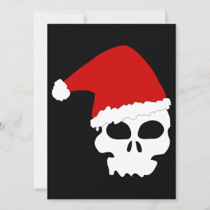 Goth-Totenkopf-Weihnachten Feiertagskarte