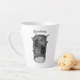 Goth Trek Ink Gezeichnet Dark Fantasy Art Name Milchtasse