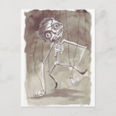 Goth Ugly Puppet Postkarte (Vorderseite)