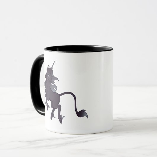 Goth Unicorn Tasse (Vorderseite Links)