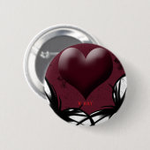 Goth V-Day Produkte Button (Vorne & Hinten)