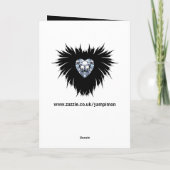 Goth Valentine Feiertagskarte (Rückseite)