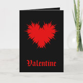 Goth Valentine Feiertagskarte (Vorderseite)