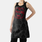 Goth Valentine Key für mein Herz rot Schürze (InSitu)