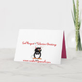 Goth Valentinstag Card Feiertagskarte (Rückseite)