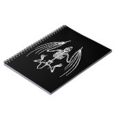 Goth Vampire Bat Bones Notebook Notizblock (Linke Seite)