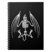 Goth Vampire Bat Bones Notebook Notizblock (Vorderseite)