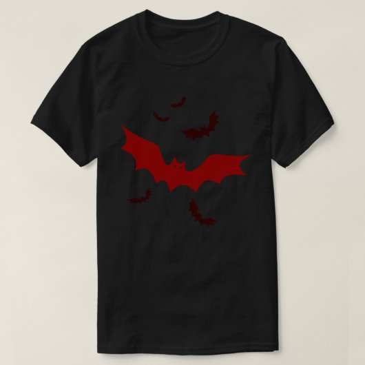 Goth Vampire Bats T-Shirt (Design vorne)