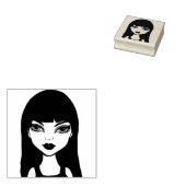 Goth Vampire Cartoon Zeichn Gummistempel (Stempel)