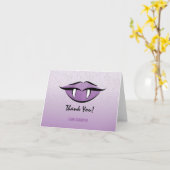 Goth Vampire Lips Halloween Geburtstag Vielen Dank Karte (Gelbe Blume)