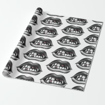 Goth Vampire Mouth mit Fanggeräten und bösen Kreat