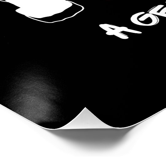 Goth Vampire T-Shirt BEWARE I BITE | Spooky Fangs Poster (Ecke)