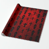 Goth Vampirs-Sarg-Geschenk-Verpackung Geschenkpapier (Ungerollt)
