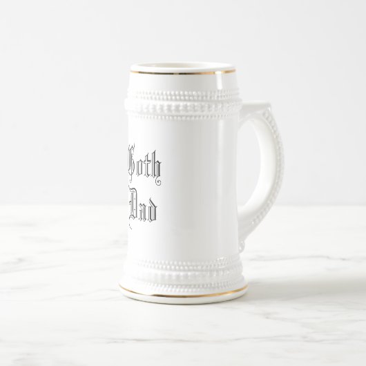 Goth Vater Beer Stein Bierglas (VorderseiteRechts)