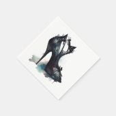 Goth Vogue | Aquamariner Splash und Stiletto High Serviette (Ecke)