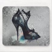 Goth Vogue Grunge | Aquamarine Splash Stiletto Hig Mousepad (Vorne)