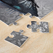 Goth Vogue Grunge | Aquamarine Splash Stiletto Hig Puzzle (Seite)