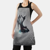 Goth Vogue Grunge | Aquamarine Splash Stiletto Hig Schürze (InSitu)