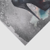 Goth Vogue Grunge | Aquamarine Splash Stiletto Hig Seidenpapier (Ausschnitt)