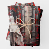 Goth Wedding Couple Geschenkpapier Set (Beispiel)