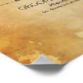 Goth Wedding Signature Cocktail Signature Hallowee Poster (Ecke)