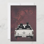 Goth Wedding Stationery Gothic Dark Moody Save The Date (Rückseite)