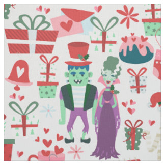 Goth Weihnachten Horror Braut Frankenstein Mumie Stoff
