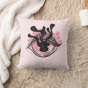 Goth Weird Pink Eye Creepy Horror Magical Hexe Kissen