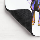 Goth Winged Doberman Dog Skulls T and Candles Hall Mousepad (Ecke)
