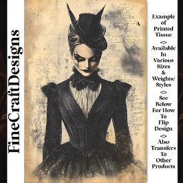 Goth Woman, Vintages Viktorianisches Kleid BC3 Dec Seidenpapier