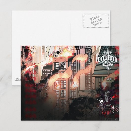 Gotham Burning Postkarte (Vorne/Hinten)