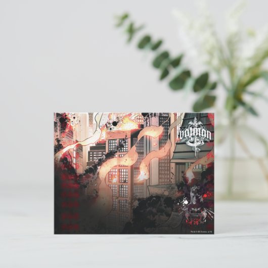 Gotham Burning Postkarte (Stehend Vorderseite)