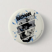 Gotham City Batman Skull Collage Button (Vorderseite)